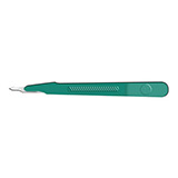 Lance Disposable Scalpel, Stainless, Size 15, Sterile, Green Handle, 10/bx. MFID: 92415