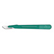 Lance Disposable Scalpel, Stainless, Size 21, Sterile, Green Handle, 10/bx. MFID: 92421