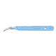 Swann Morton Disposable Scalpel, Stainless, Sterile, Size 12, Blue Handle, 10/bx. MFID: SM0504