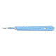 Swann Morton Disposable Scalpel, Stainless, Sterile, Size 15, Blue Handle, 10/bx. MFID: SM0505