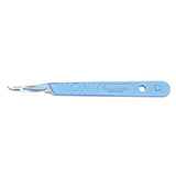 Swann Morton Disposable Scalpel, Stainless, Sterile, Size 15, Blue Handle, 10/bx. MFID: SM0505