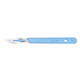 Swann Morton Disposable Scalpel, Stainless, Sterile, Size 23, Blue Handle, 10/bx. MFID: SM0510