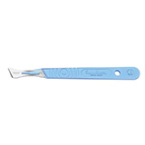 Swann Morton Disposable Scalpel, Stainless, Sterile, Size 9, Blue Handle, 10/bx. MFID: SM0517