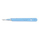 Swann Morton Disposable Scalpel, Stainless, Sterile, Size 15T, Blue Handle, 10/bx. MFID: SM0592