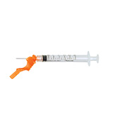 TERUMO ENGAUGE 3cc Hypodermic Syringe with Safety Needle, 25G x 5/8", 100/bx, 12 bx/cs. MFID: SENG-03L2516R