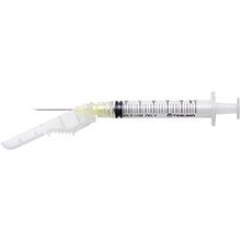 TERUMO SurGuard 3 Hypodermic 3cc Syringe with Safety Needle, 20G, 100/bx, 4 bx/cs. MFID: SG3-03L2038