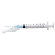 TERUMO SurGuard 3 Hypodermic 3cc Syringe with Safety Needle, 23G x 1", 100/bx, 4 bx/cs. MFID: SG3-03L2325