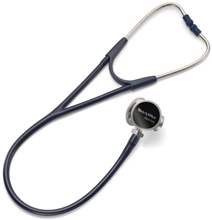 Welch Allyn TYCOS Harvey Deluxe Triple Head Stethoscope 28", Navy. MFID: 5079-323