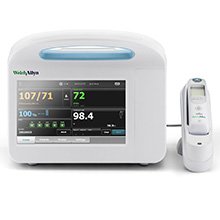 Welch Allyn CONNEX 6700 Vital Signs Monitor, Masimo SpO2, Braun ThermoScan PRO 6000. MFID: 67MXEX-B