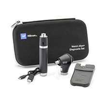 Welch Allyn 3.5V Diagnostic Set: MacroView Plus LED Otoscope for iExaminer, Li-Ion USB Handle, Hard Case. MFID: 71-XM3LXE