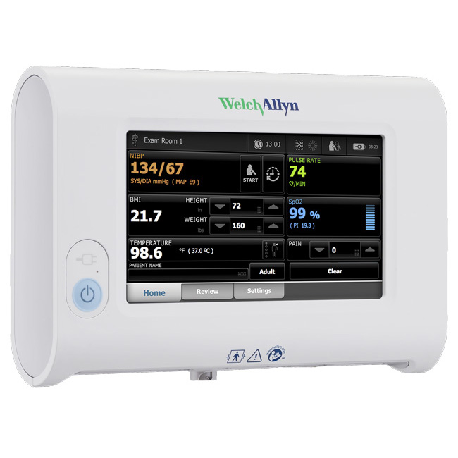 Welch Allyn Connex Spot Monitor with SureBP Non-invasive Blood Pressure, Masimo SpO2, Braun Ther 74me-b