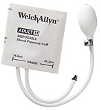 Welch Allyn FlexiPort Disposable BP Cuff, Soft with Inflation System, 2-Tube, Infant. MFID: SOFT-07-2BV