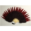 Dark Brown Marabou Fan with Pheasant Tails