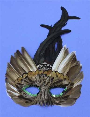 feather mask