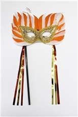 Feather Mask with stick