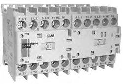 Sprecher + Schuh CAU8-12C-02-48D-LW - Contactor Mini, FVR 12A, 3-Pole, 48VDC Coil, Less Wiring, 2NC Aux