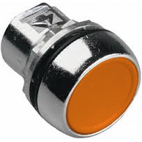 Sprecher + Schuh D7M-FA0PX01 - Pushbutton, Metal, Flush, Non-Illum., Main., Amber Cap, 1NC