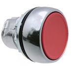 Sprecher + Schuh D7M-FA4PX21E - Pushbutton, Metal, Flush, Non-Illum., Main., Red Cap, 2NOEM 1NC
