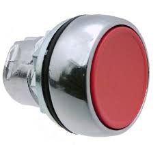 Sprecher + Schuh D7M-FA4PX21E - Pushbutton, Metal, Flush, Non-Illum., Main., Red Cap, 2NOEM 1NC