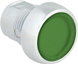 Sprecher + Schuh D7M-LFA3PN3GX01 - Pushbutton, Metal, Flush, Illuminated, Main., Green Lens, 24V AC/DC LED, 1NC