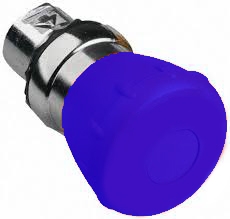 Sprecher + Schuh D7M-MP46PX03 - Pushbutton, Metal, 40mm 2-Position, Non-Illum., Push-Pull, Blue, 3NC