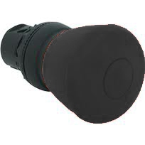Sprecher + Schuh D7P-MP42PX21 - Pushbutton, Plastic, 40mm 2-Position, Non-Illum., Push-Pull, Black, 2NO 1NC