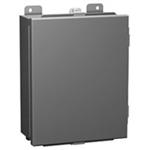 Hammond Mfg 1414N4PHO6 - N4 J Box, Hinge Cover w/panel - 16 x 14 x 6 - Steel/Gray