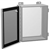 Hammond Mfg 1414PHC - N12 J Box, Hinge Cover w/panel - 6 x 4 x 3 - Steel/Gray
