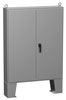 Hammond Mfg 1422D24F - N12 Dbl Door Floormount Encl w/panel - 60 x 60 x 24 - Steel/Gray