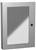 Hammond Mfg 1481WDH2416 - Window Kit N4, Deep Hinged - Viewing Area 18 x 7 - Steel/Gray