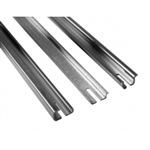 Hammond Mfg 2D1K16 - DIN Rail (set of 3) - 16 in. - Plated Steel