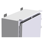 Hammond Mfg DK12GY - Drip Shield Kit N4,4X - Fits 12" Wide Encl - Steel/Gray