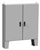Hammond Mfg HN4FM727212 - N4 3-pt Dbl Door Floormount Encl w/panel - 72 x 72 x 12 - Steel/Gray