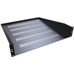 Hammond Mfg RASV190320BK1 - 2U VENT RACK MOUNT SHELF 20"D