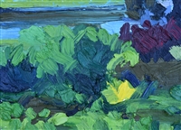 "Echo Park Lake", Oil Painting by Sarah Arnold