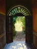 "Sunlit Doorway, San Miguel", Original Oil Painting by Lisa Bloomingdale Bell