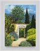"Montecito Garden Afternoon", Original Oil Painting by Lisa Bloomingdale Bell