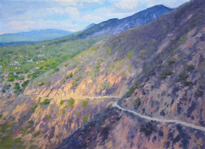 "The Trail Home", California Landscape Oil Painting by Armand Cabrera