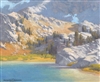 "Ediza Lake Inlet", California Landscape Oil Painting by Armand Cabrera