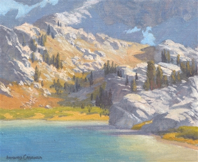 "Ediza Lake Inlet", California Landscape Oil Painting by Armand Cabrera