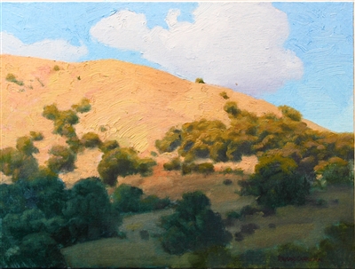 "Slight Chance of Rain", California Landscape Oil Painting by Armand Cabrera