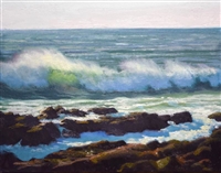 "Windspray", California Seascape Oil Painting by Armand Cabrera
