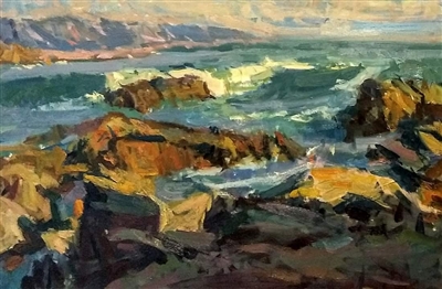 "South Bay Tides", Greg Carter Oil Painting