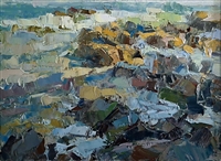 "Late Light Laguna", Greg Carter Oil Painting