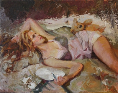 "Entangled", Figurative Oil Painting by C.M. Cooper
