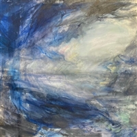 "After the Storm",  Contemporary Abstracted Seascape Painting by E.E. Jacks