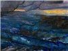 "In The Distance",  Contemporary Abstracted Seascape Painting by E.E. Jacks
