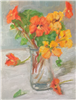 "Bright Bouquet",  Still Life Oil Painting by E.E. Jacks