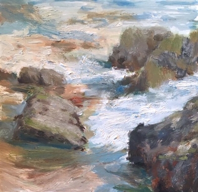 "Laguna Sea",  Contemporary Plein Air Seascape Painting by E.E. Jacks