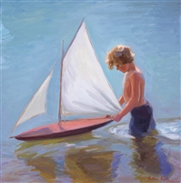 Egeli.Boy&SailboatPainting